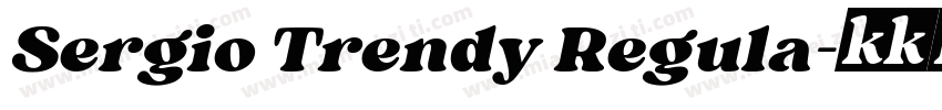 Sergio Trendy Regula字体转换